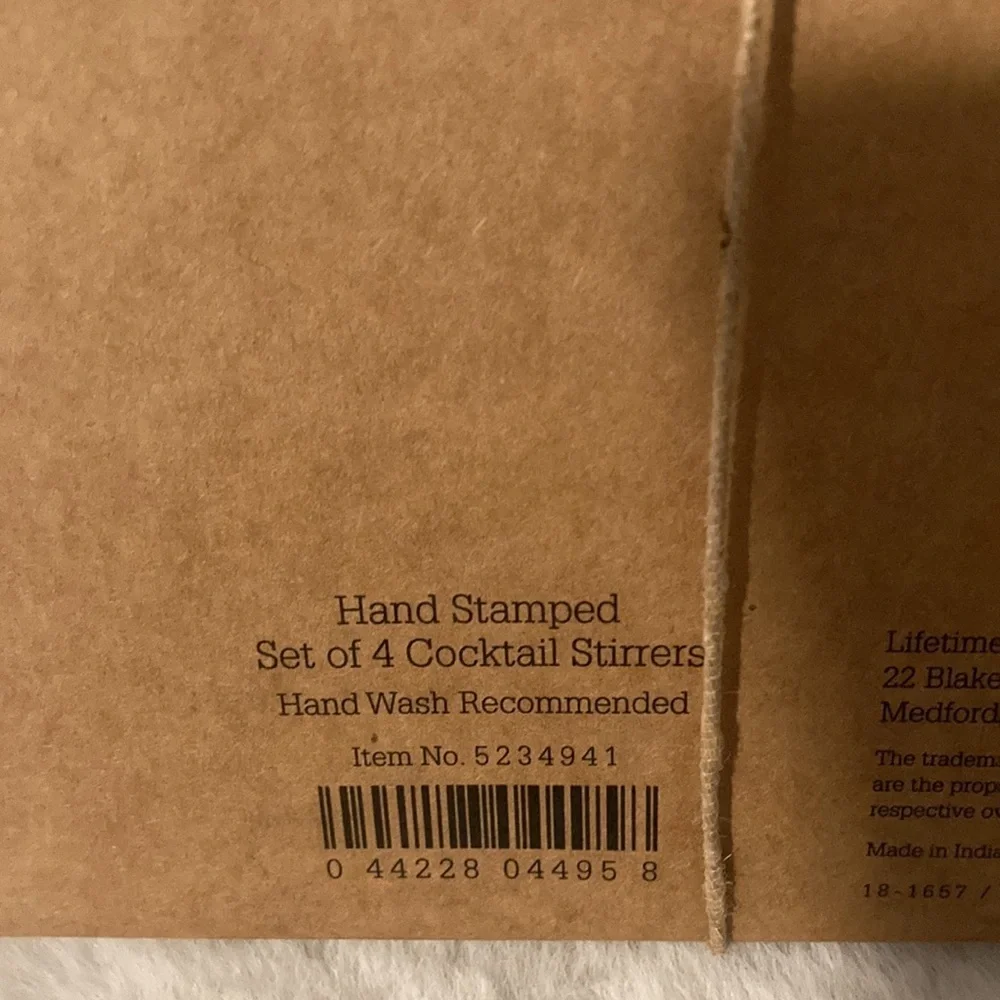 Towle Hand Stamped Cocktail Stirrers
